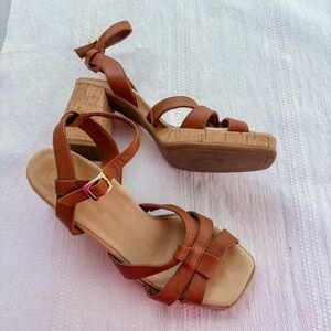 Paul Green Women's Tina slip-on open-toe platform sandals size 7